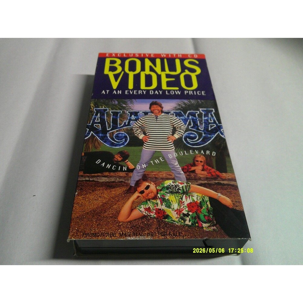 Alabama Dancin' On The Boulevard VHS Bonus Video Exclusive w/ CD Promotional